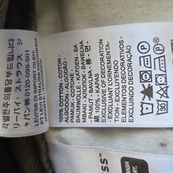 LEVIS WOMEN'S JUNIOR BLACK/GRAY LOW PROFILE STRAIGHT JEANS SIZE 28 - Picture 6 of 13